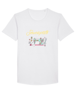 SEWING Tricou mânecă scurtă guler larg Bărbat Skater