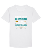 HISTORY TEACHER Tricou mânecă scurtă guler larg Bărbat Skater