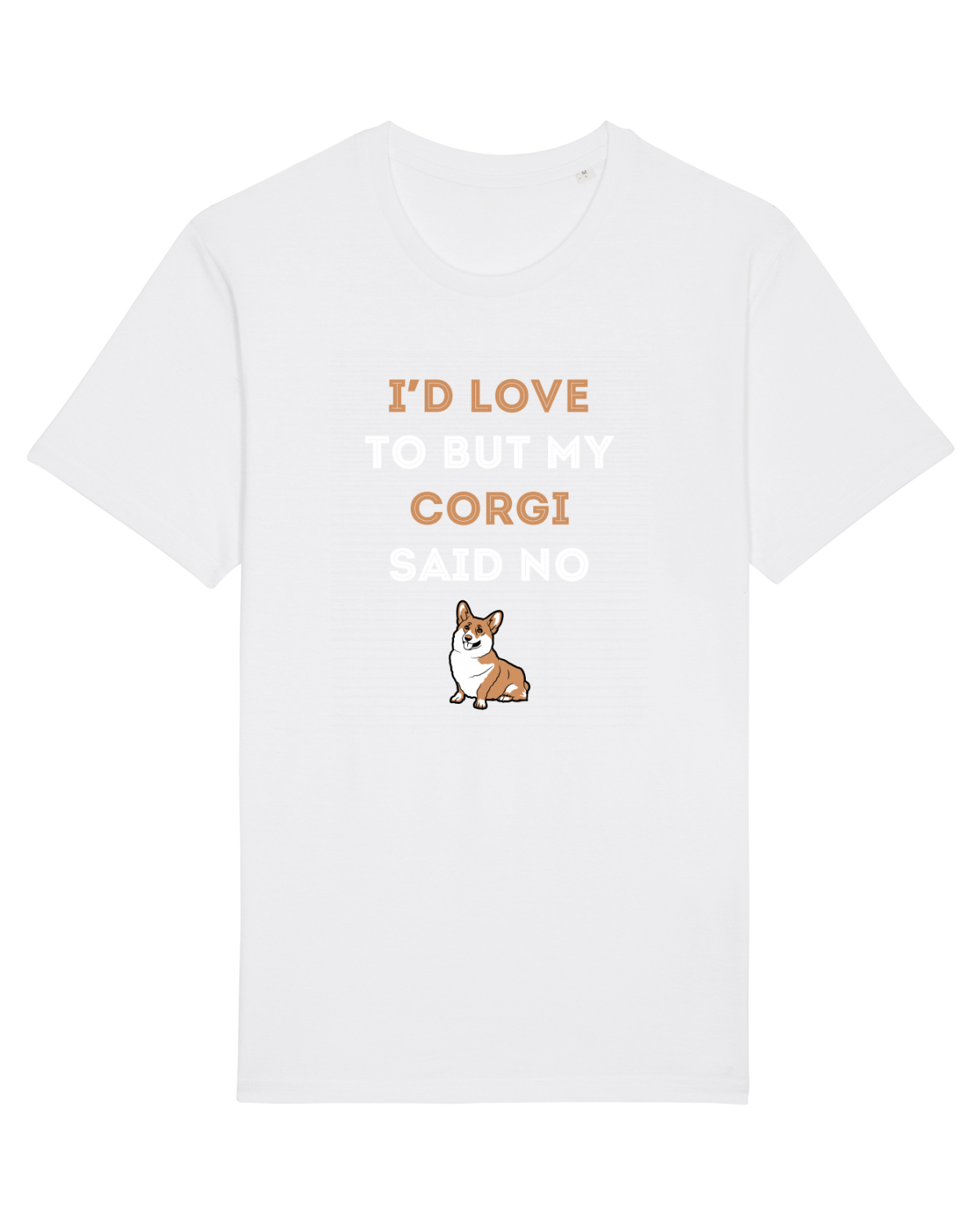 Tricou mânecă scurtă Unisex Rocker White
