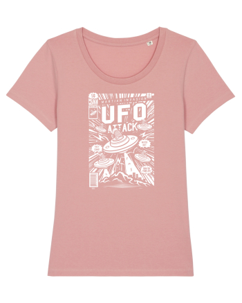 UFO Attack Martian Alien White Canyon Pink