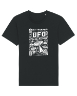 UFO Attack Martian Alien White Tricou mânecă scurtă Unisex Rocker