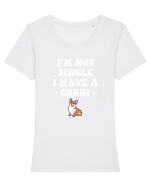 CORGI Tricou mânecă scurtă guler larg fitted Damă Expresser