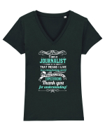 JOURNALIST Tricou mânecă scurtă guler V Damă Evoker