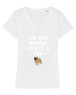 PUG Tricou mânecă scurtă guler V Damă Evoker