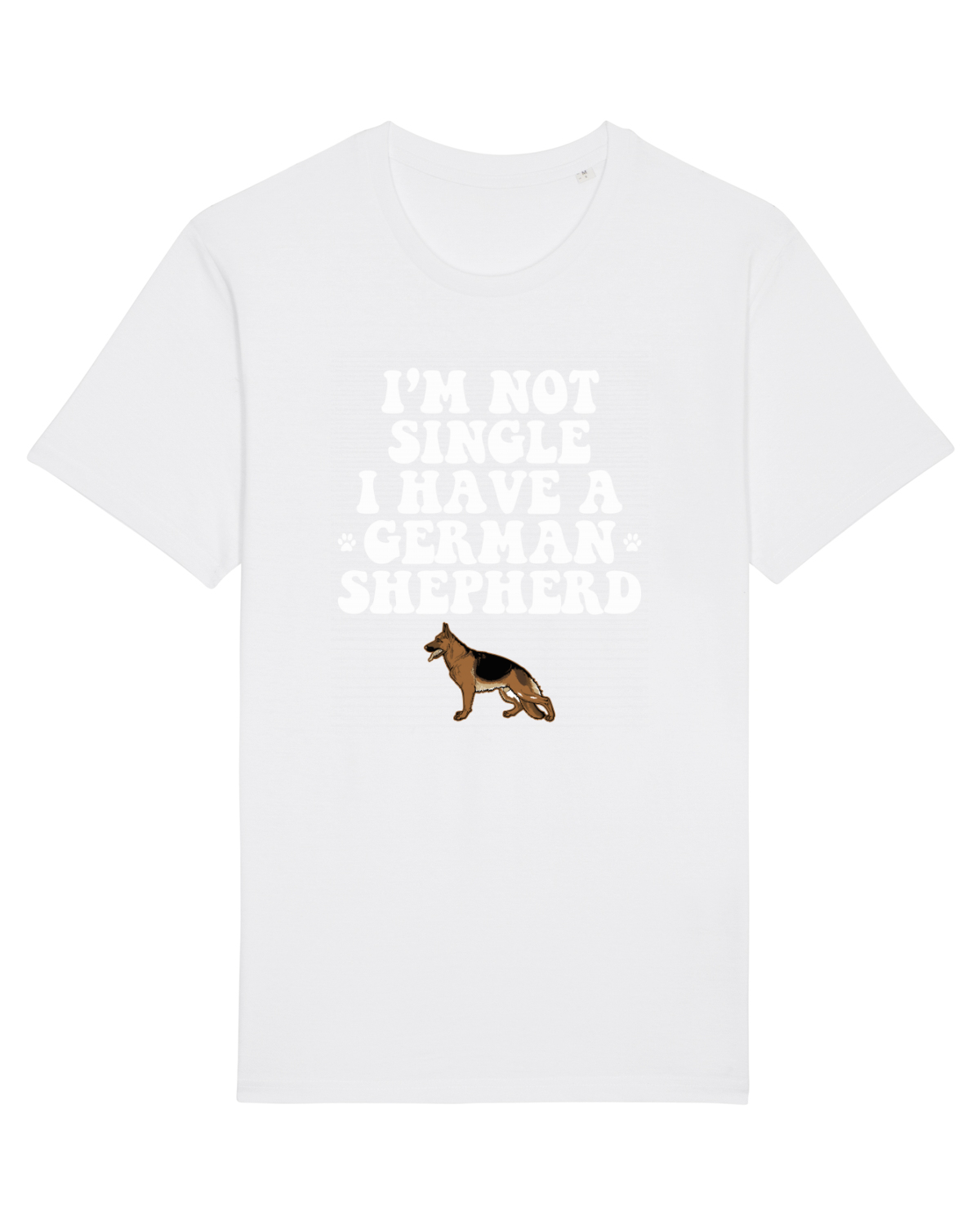 Tricou mânecă scurtă Unisex Rocker White
