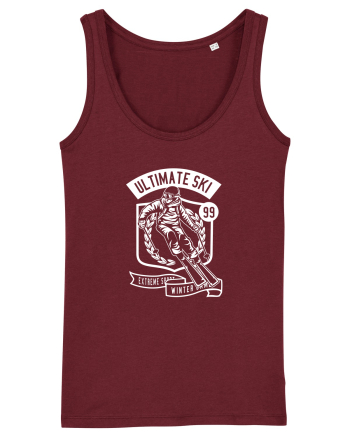 Ultimate Ski White Burgundy
