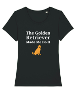 GOLDEN RETRIEVER Tricou mânecă scurtă guler larg fitted Damă Expresser
