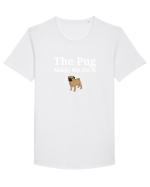 PUG Tricou mânecă scurtă guler larg Bărbat Skater
