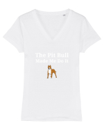 PIT BULL  Tricou mânecă scurtă guler V Damă Evoker