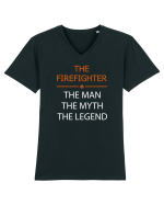 FIREFIGHTER Tricou mânecă scurtă guler V Bărbat Presenter