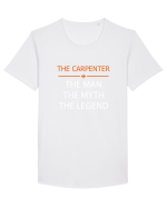 CARPENTER Tricou mânecă scurtă guler larg Bărbat Skater