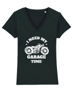 MOTORCYCLE Tricou mânecă scurtă guler V Damă Evoker