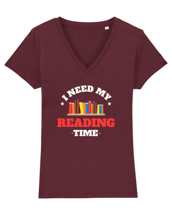 READING BOOKS Burgundy
