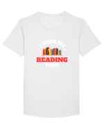 READING BOOKS Tricou mânecă scurtă guler larg Bărbat Skater