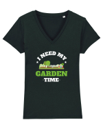 GARDENING Tricou mânecă scurtă guler V Damă Evoker