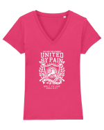 United by Pain White Tricou mânecă scurtă guler V Damă Evoker