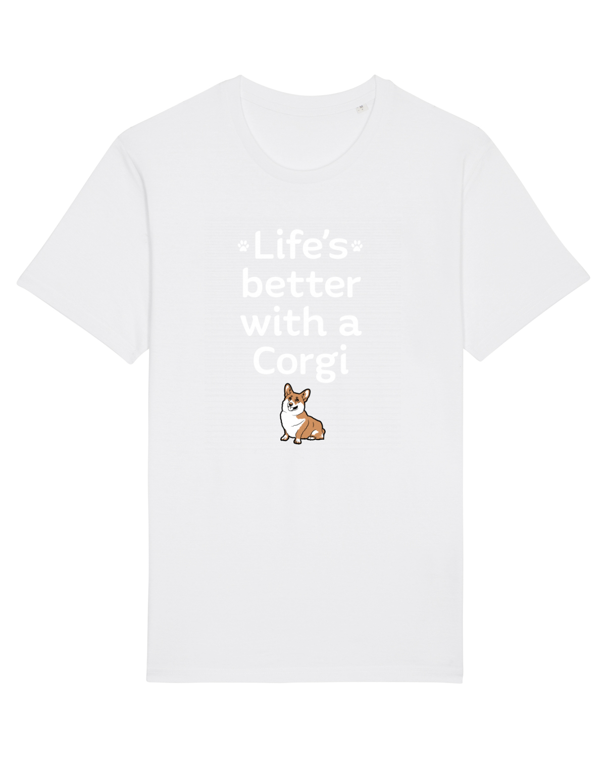 Tricou mânecă scurtă Unisex Rocker White