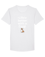 CORGI Tricou mânecă scurtă guler larg Bărbat Skater