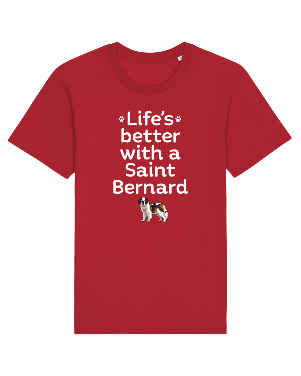 Tricou mânecă scurtă Unisex Rocker Red