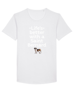 SAINT BERNARD Tricou mânecă scurtă guler larg Bărbat Skater