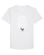 HUSKY Tricou mânecă scurtă guler larg Bărbat Skater