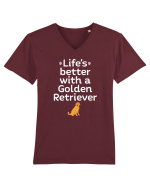 GOLDEN RETRIEVER Tricou mânecă scurtă guler V Bărbat Presenter