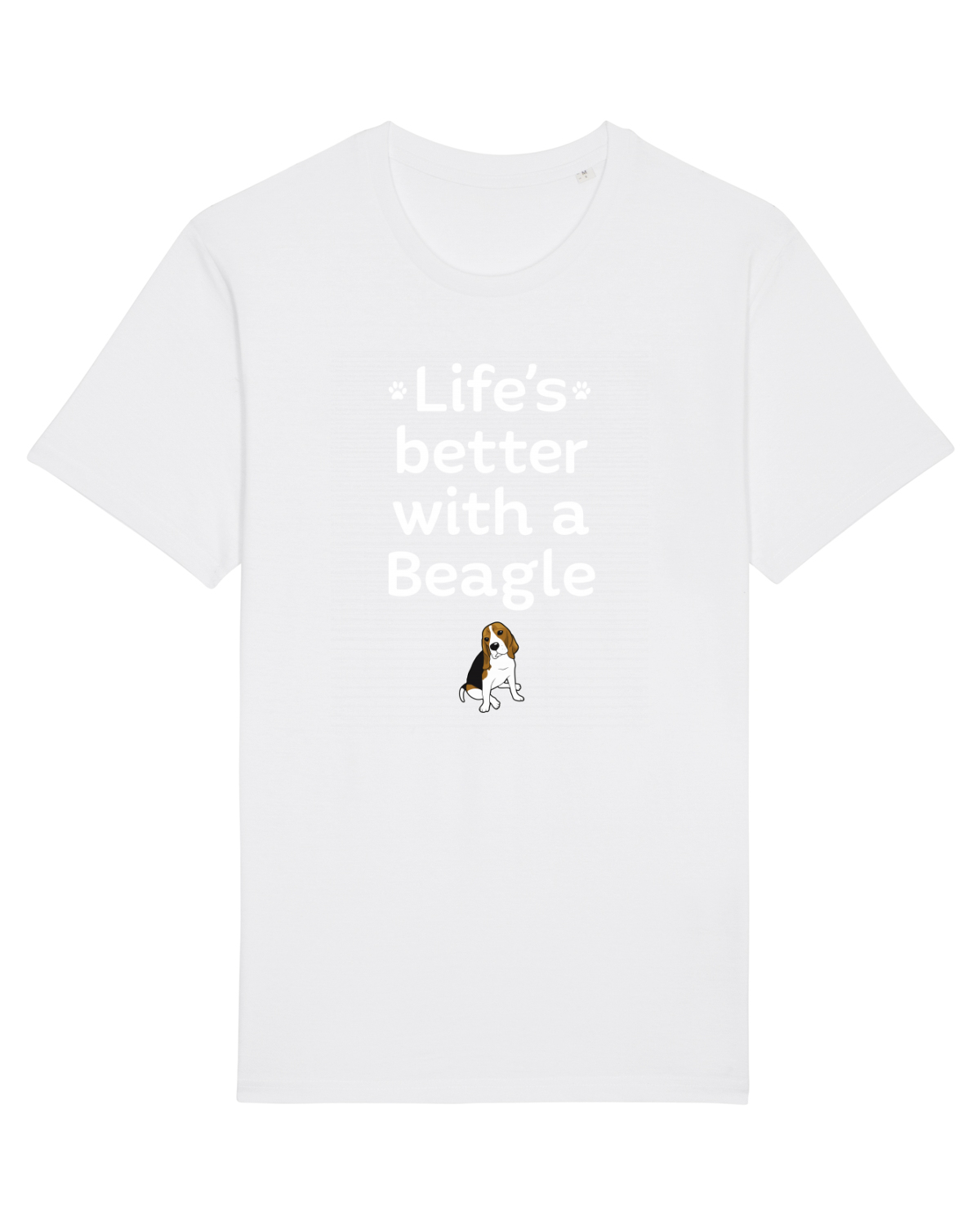 Tricou mânecă scurtă Unisex Rocker White