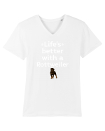ROTTWEILLER Tricou mânecă scurtă guler V Bărbat Presenter