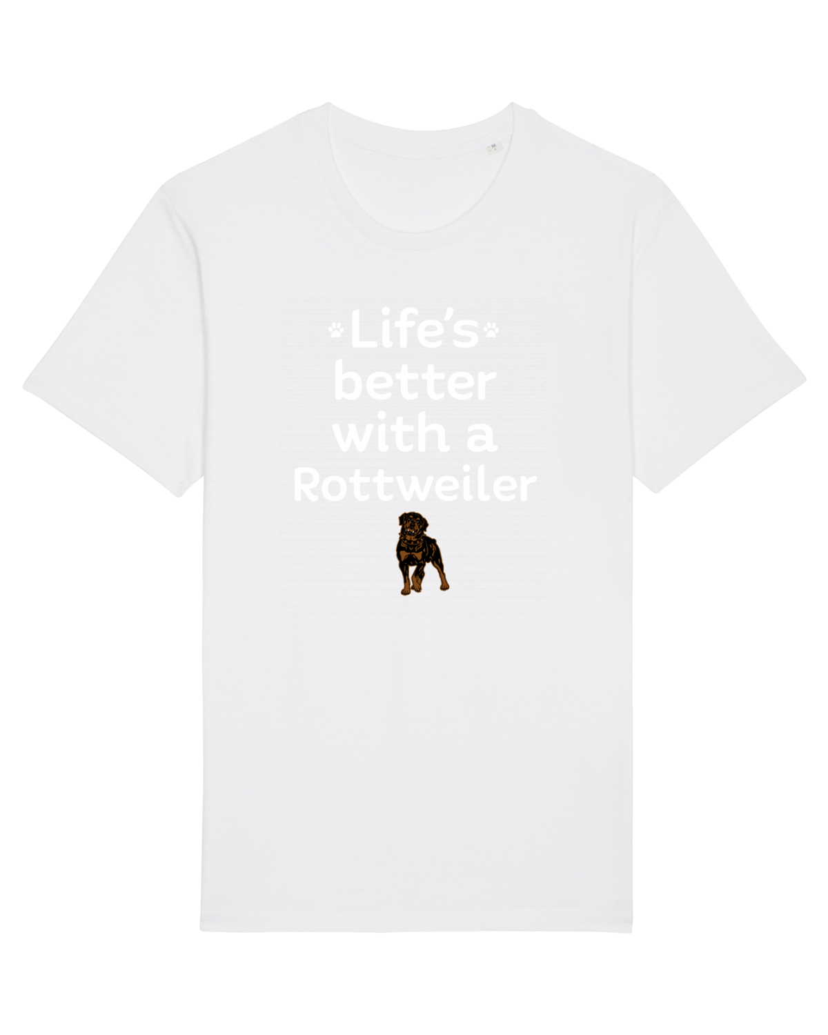 Tricou mânecă scurtă Unisex Rocker White