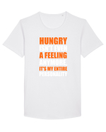 HUNGRY Tricou mânecă scurtă guler larg Bărbat Skater