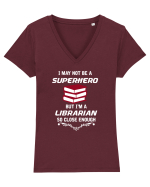 LIBRARIAN Tricou mânecă scurtă guler V Damă Evoker