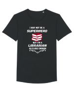 LIBRARIAN Tricou mânecă scurtă guler larg Bărbat Skater