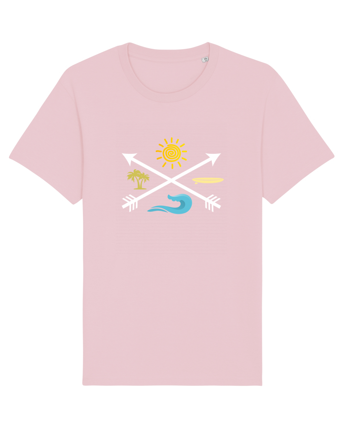 Tricou mânecă scurtă Unisex Rocker Cotton Pink
