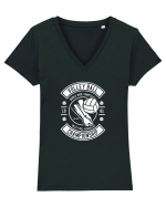 Volei Champion White Tricou mânecă scurtă guler V Damă Evoker