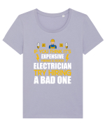 ELECTRICIAN Tricou mânecă scurtă guler larg fitted Damă Expresser