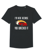 CAR Tricou mânecă scurtă guler larg Bărbat Skater