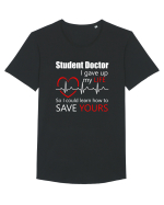 STUDENT DOCTOR Tricou mânecă scurtă guler larg Bărbat Skater