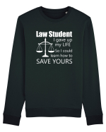 LAW STUDENT Bluză mânecă lungă Unisex Rise