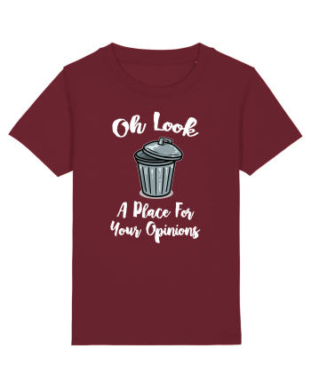 PLACE OPINIONS Burgundy