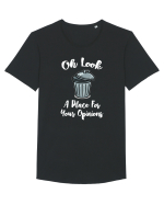 PLACE OPINIONS Tricou mânecă scurtă guler larg Bărbat Skater