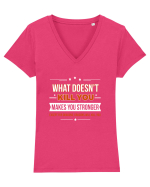 STRONG Tricou mânecă scurtă guler V Damă Evoker