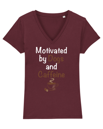 DOGS AND COFFEE Burgundy