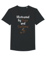 DOGS AND COFFEE Tricou mânecă scurtă guler larg Bărbat Skater