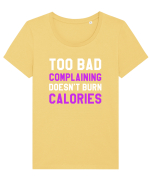 CALORII Tricou mânecă scurtă guler larg fitted Damă Expresser