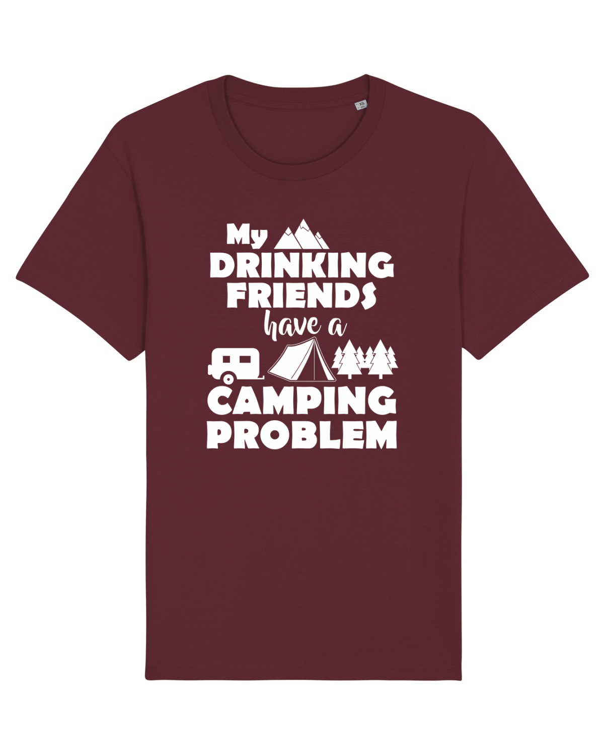 Tricou mânecă scurtă Unisex Rocker Burgundy