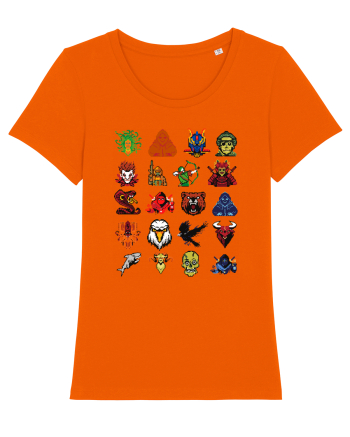 NFT Pixel Art Bright Orange