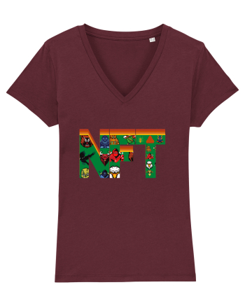 NFT Pixel Art Burgundy
