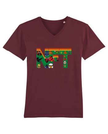 NFT Pixel Art Burgundy