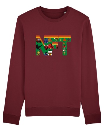NFT Pixel Art Burgundy