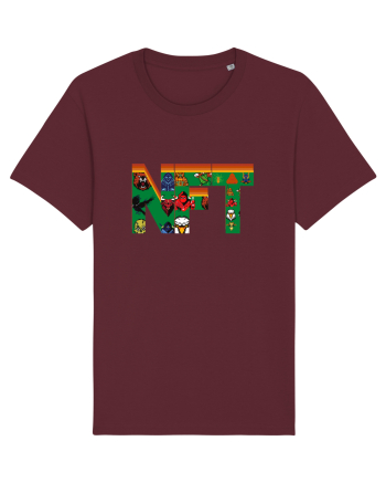 NFT Pixel Art Burgundy